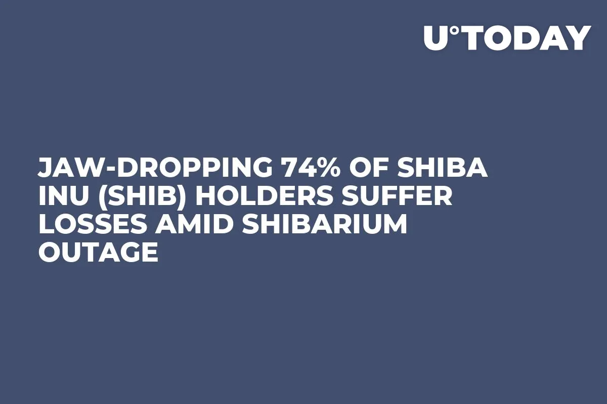 Jaw-Dropping 74% of Shiba Inu (SHIB) Holders Suffer Losses Amid Shibarium Outage