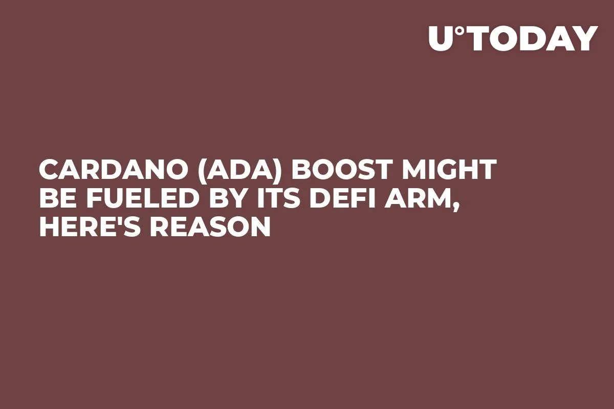 Cardano (ADA) Boost Might Be Fueled by Its DeFi Arm, Here's Reason