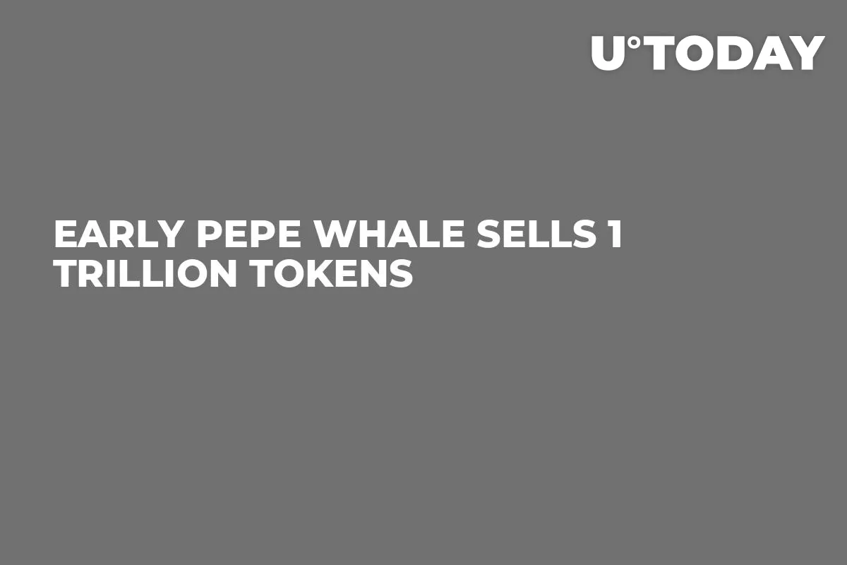 Early PEPE Whale Sells 1 Trillion Tokens