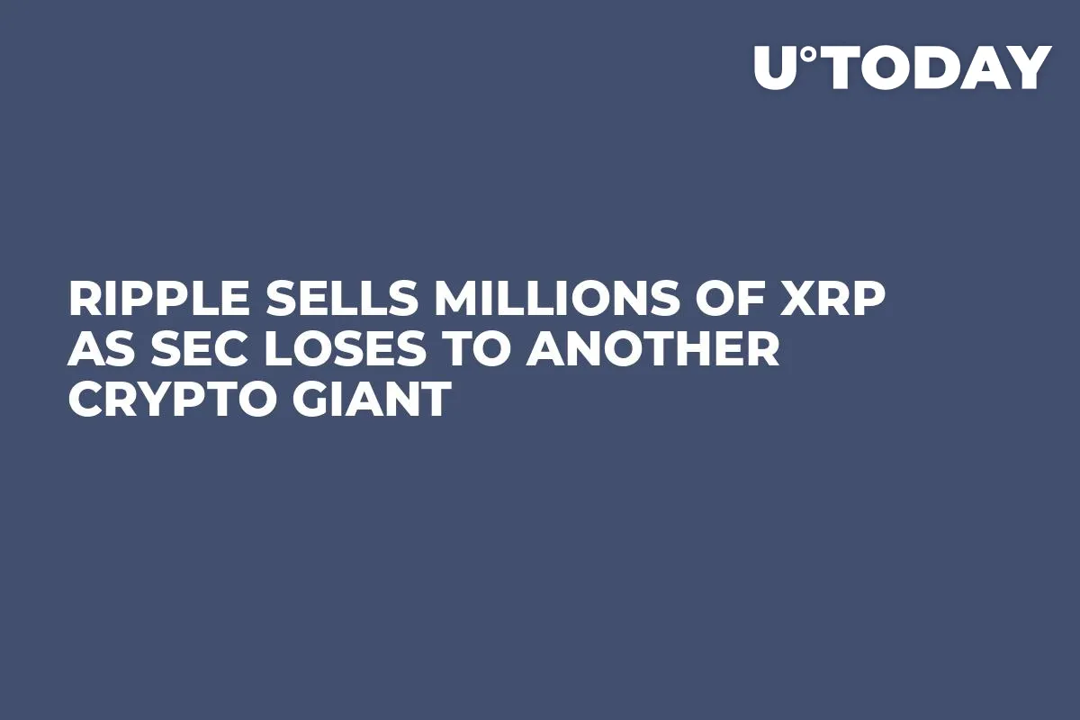 Ripple Sells Millions of XRP as SEC Loses to Another Crypto Giant