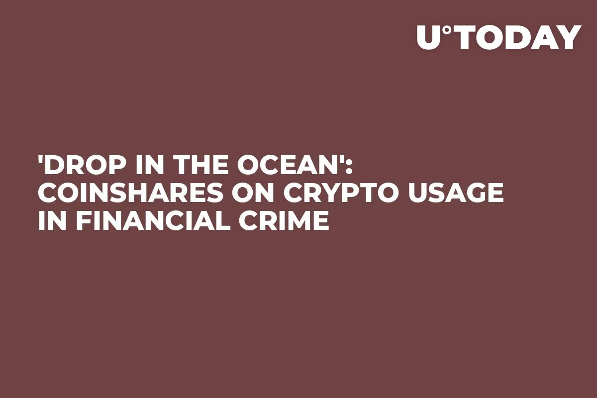 'Drop in the Ocean': CoinShares on Crypto Usage in Financial Crime