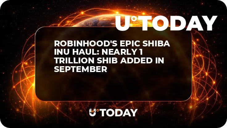 Robinhood's Epic Shiba Inu Haul: Nearly 1 Trillion SHIB Added in September
