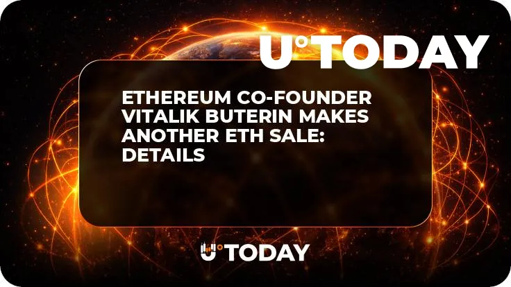 Ethereum Co-Founder Vitalik Buterin Makes Another ETH Sale: Details