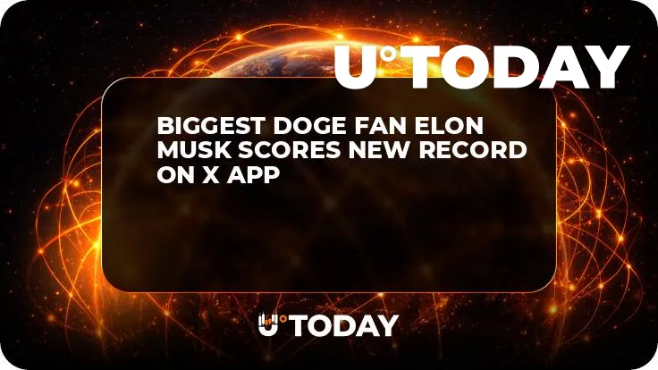 Biggest DOGE Fan Elon Musk Scores New Record on X App