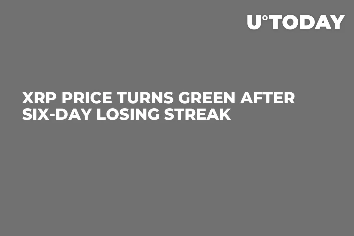 XRP Price Turns Green After Six-Day Losing Streak