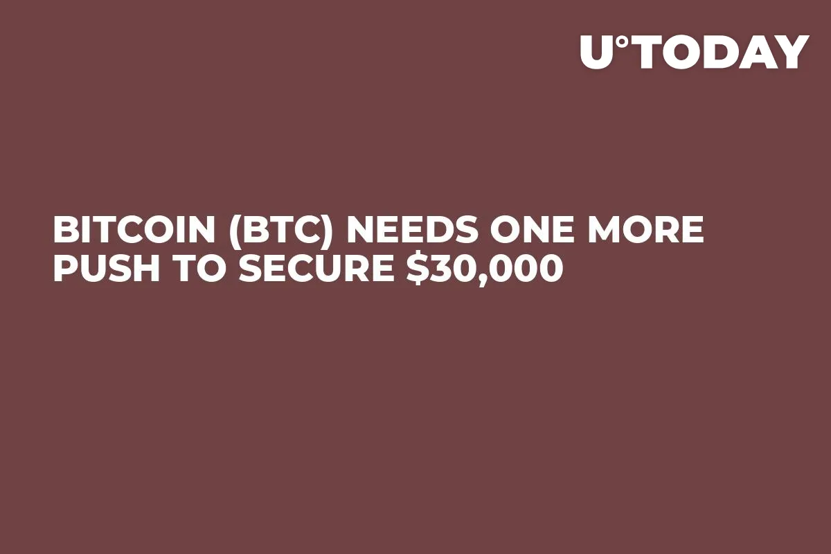 Bitcoin (BTC) Needs One More Push to Secure $30,000 