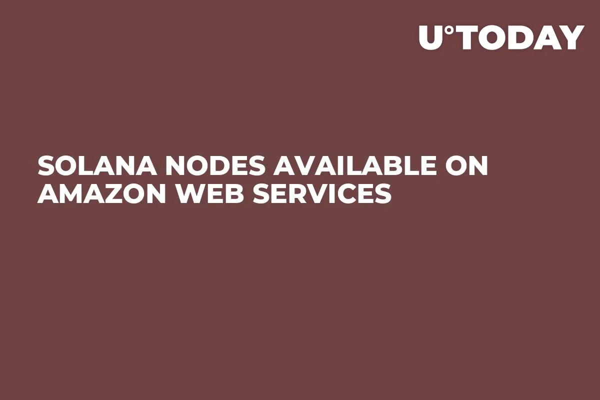 Solana Nodes Available on Amazon Web Services
