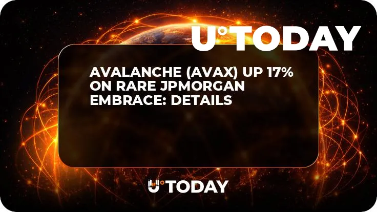 Avalanche (AVAX) up 17% on Rare JPMorgan Embrace: Details