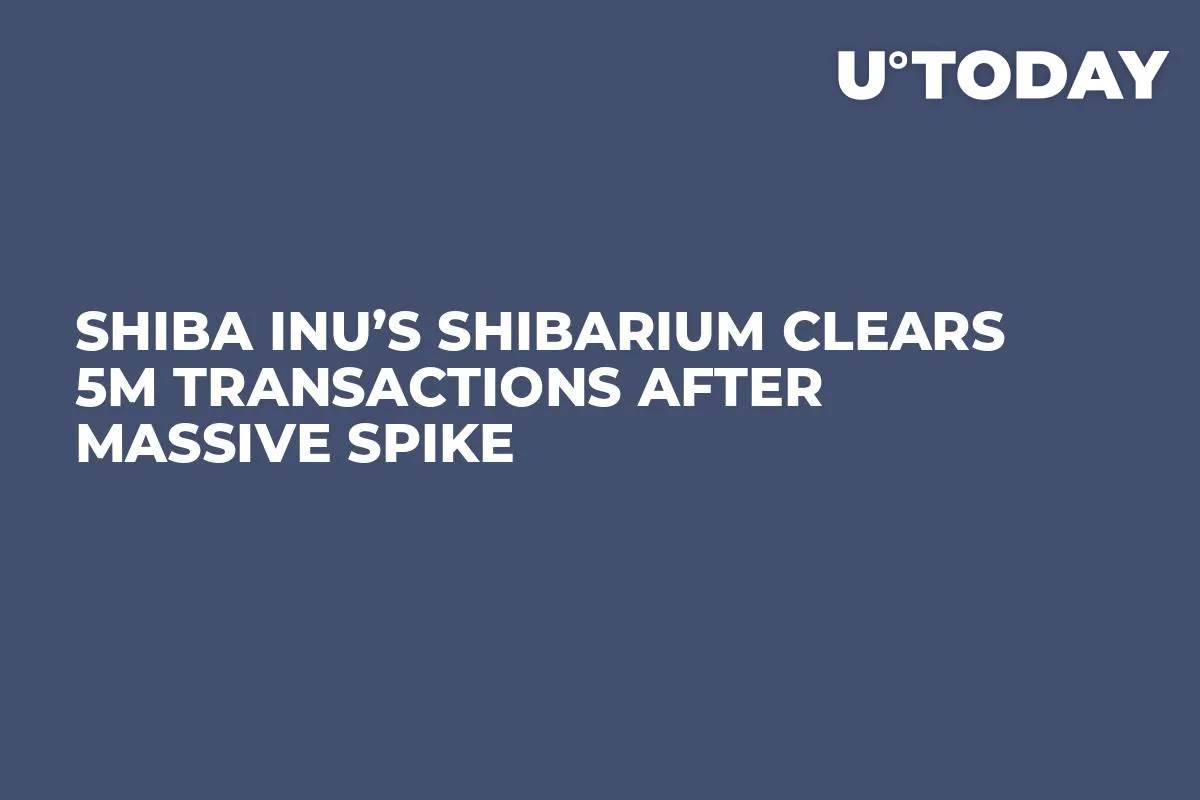Shiba Inu’s Shibarium Clears 5M Transactions After Massive Spike
