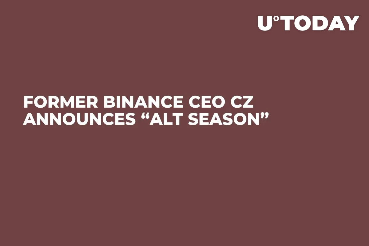 Former Binance CEO CZ Announces “Alt Season” 