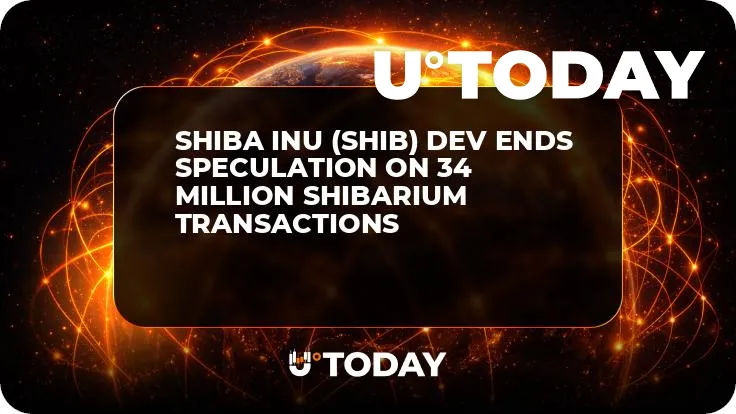 Shiba Inu (SHIB) Dev Ends Speculation on 34 Million Shibarium Transactions