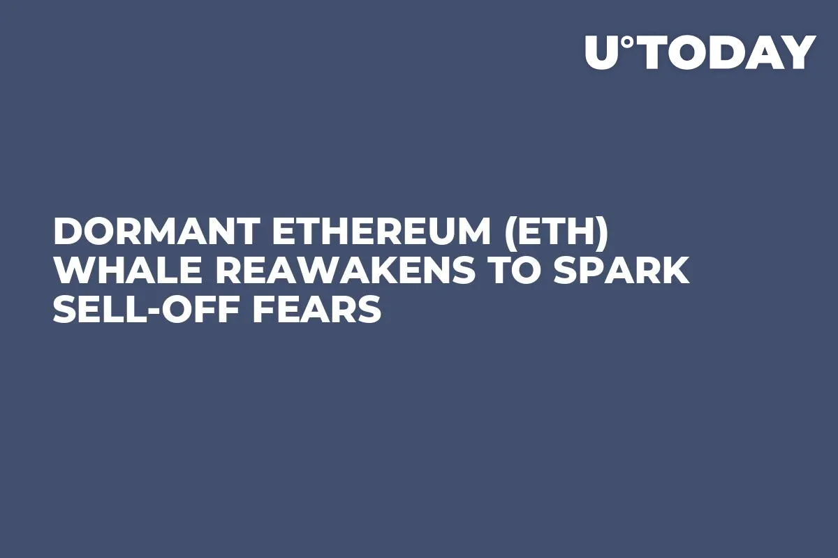 Dormant Ethereum (ETH) Whale Reawakens to Spark Sell-off Fears