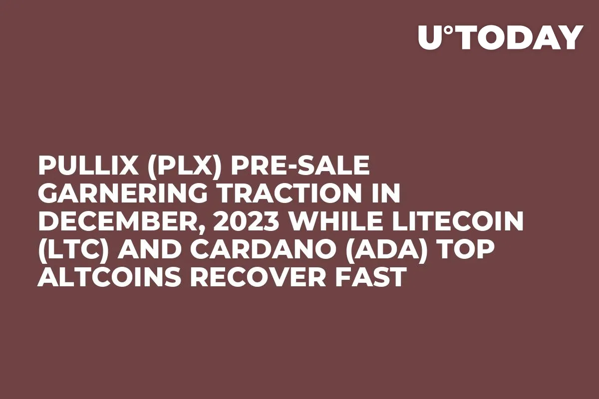 Pullix (PLX) Pre-Sale Garnering Traction in December, 2023 while Litecoin (LTC) and Cardano (ADA) Top Altcoins Recover Fast
