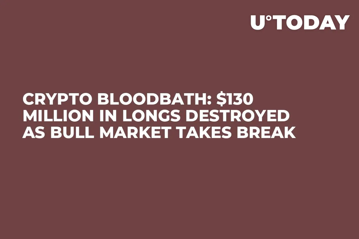 Crypto Bloodbath: $130 Million in Longs Destroyed as Bull Market Takes Break