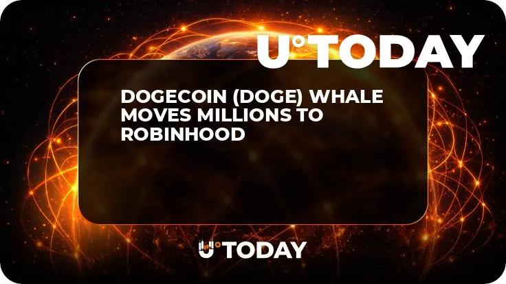 Dogecoin (DOGE) Whale Moves Millions to Robinhood