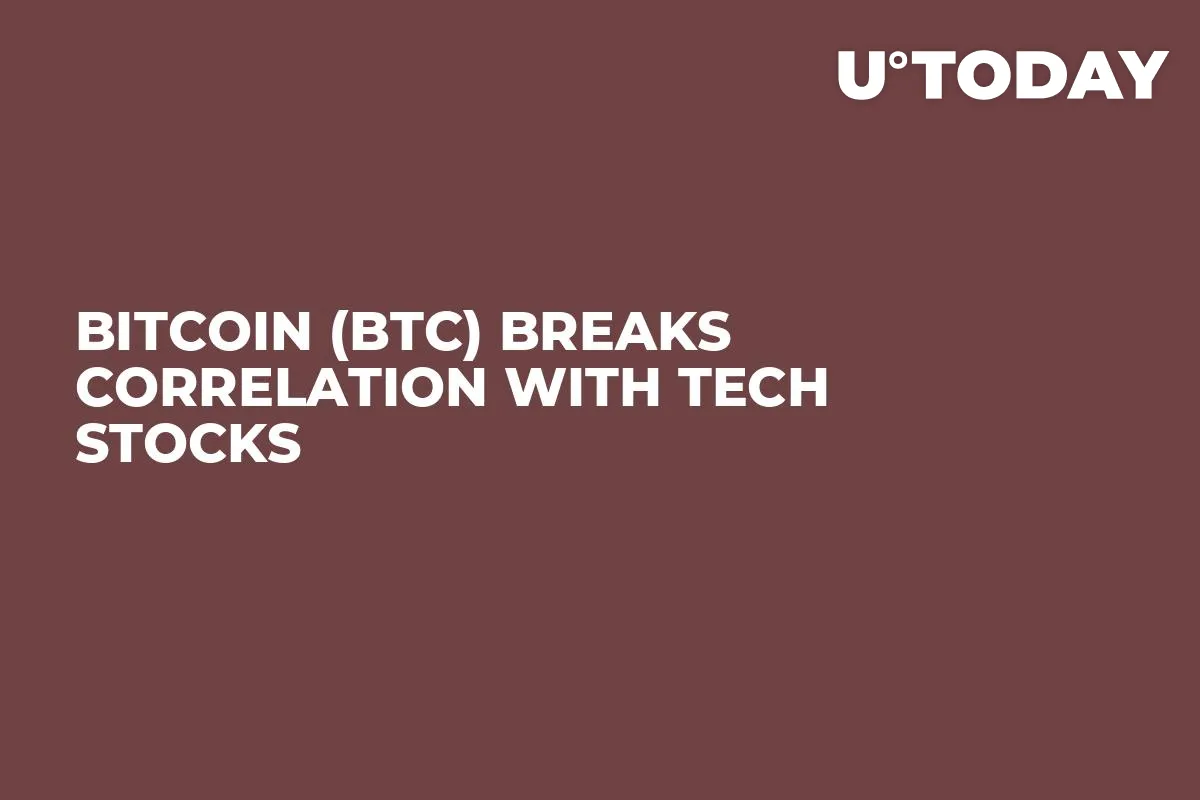 Bitcoin (BTC) Breaks Correlation With Tech Stocks