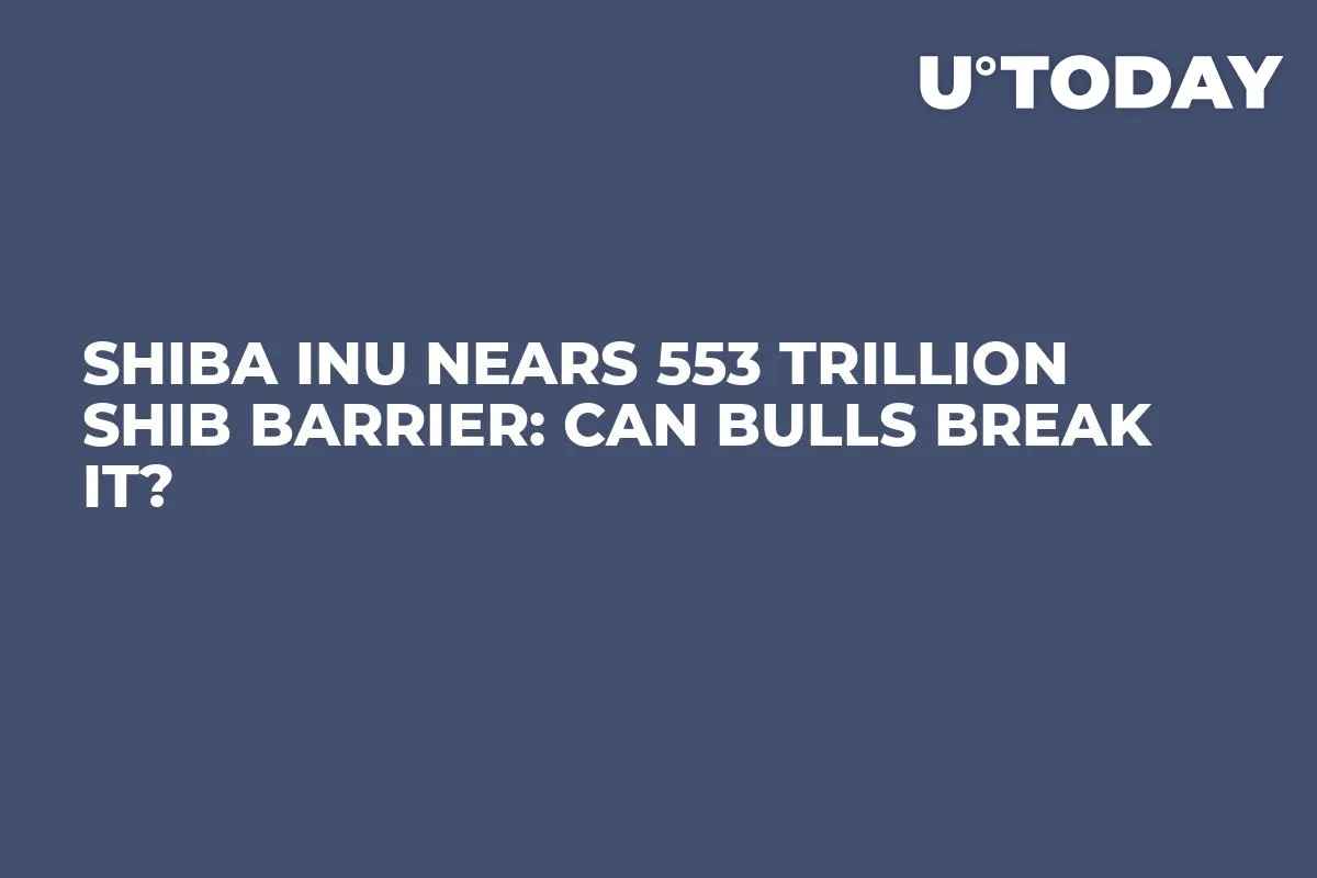 Shiba Inu Nears 553 Trillion SHIB Barrier: Can Bulls Break It?