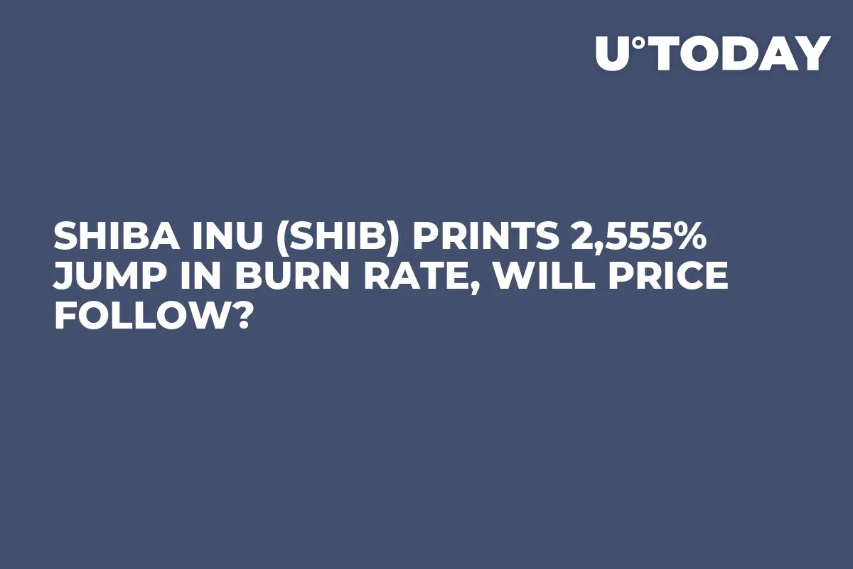 Shiba Inu (SHIB) Prints 2,555% Jump in Burn Rate, Will Price Follow?