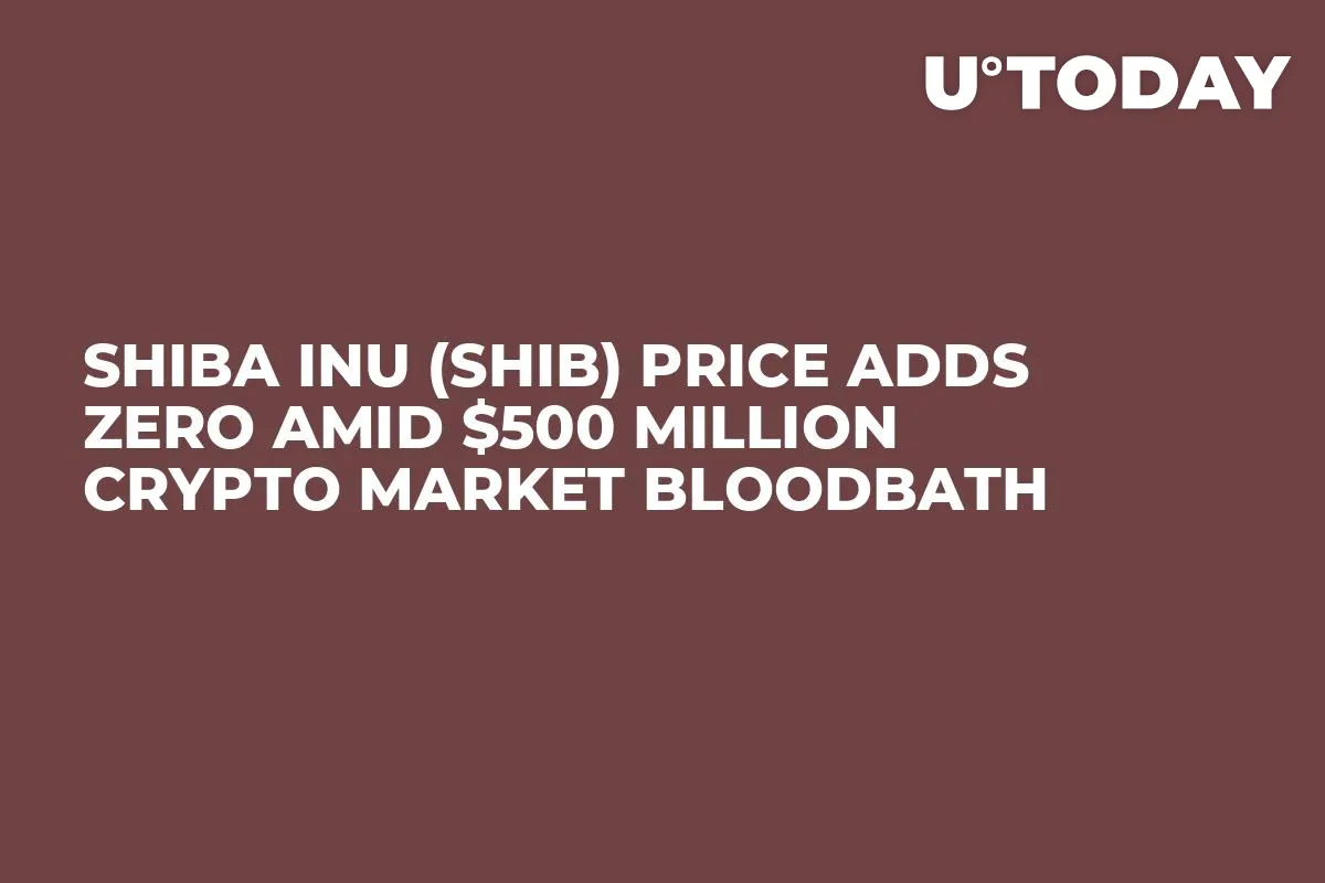 Shiba Inu (SHIB) Price Adds Zero Amid $500 Million Crypto Market Bloodbath