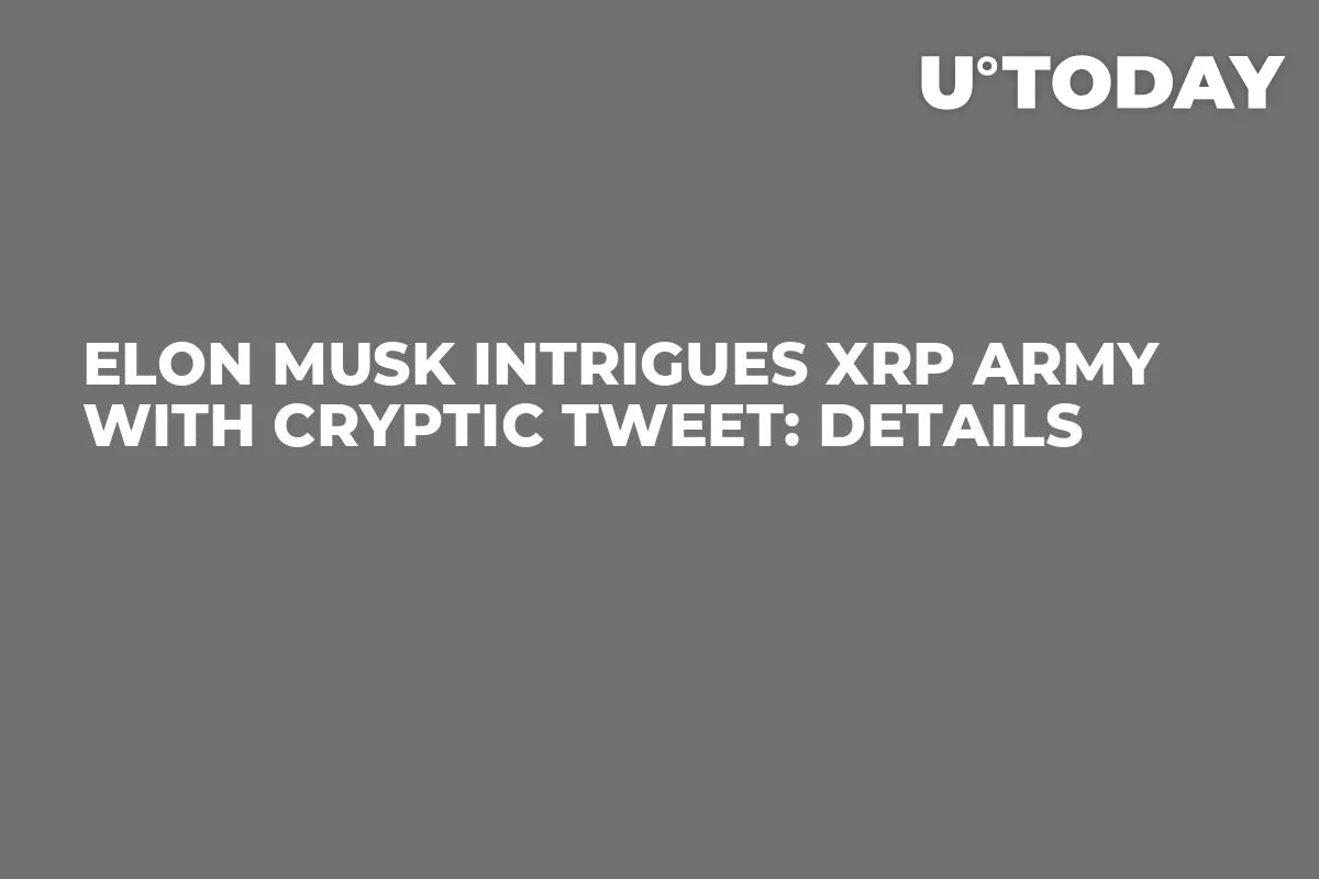 Elon Musk Intrigues XRP Army With Cryptic Tweet: Details