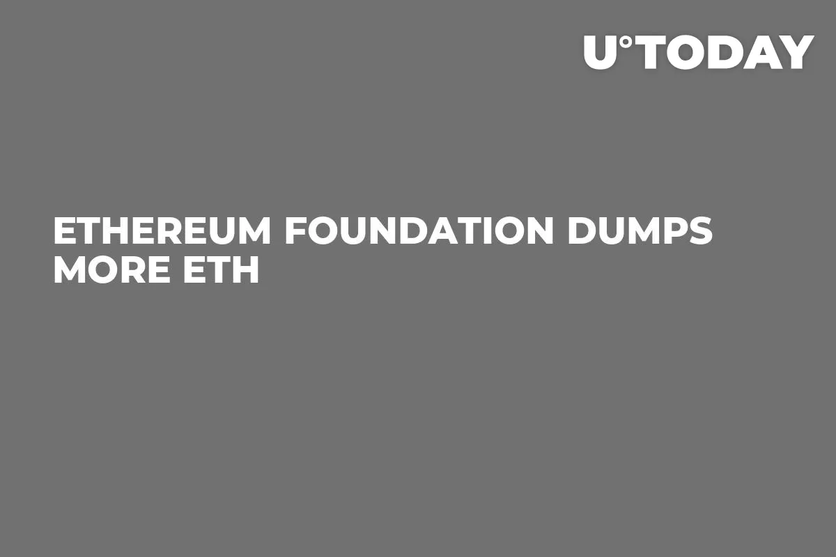 Ethereum Foundation Dumps More ETH
