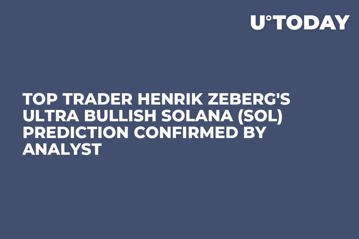 Top Trader Henrik Zeberg's Ultra Bullish Solana (SOL) Prediction Confirmed by Analyst