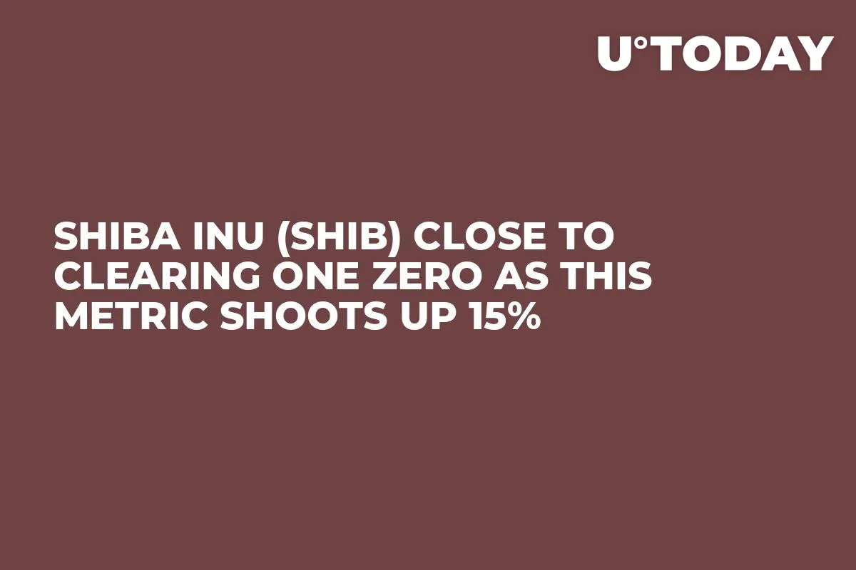 Shiba Inu (SHIB) Close to Clearing One Zero as This Metric Shoots up 15%