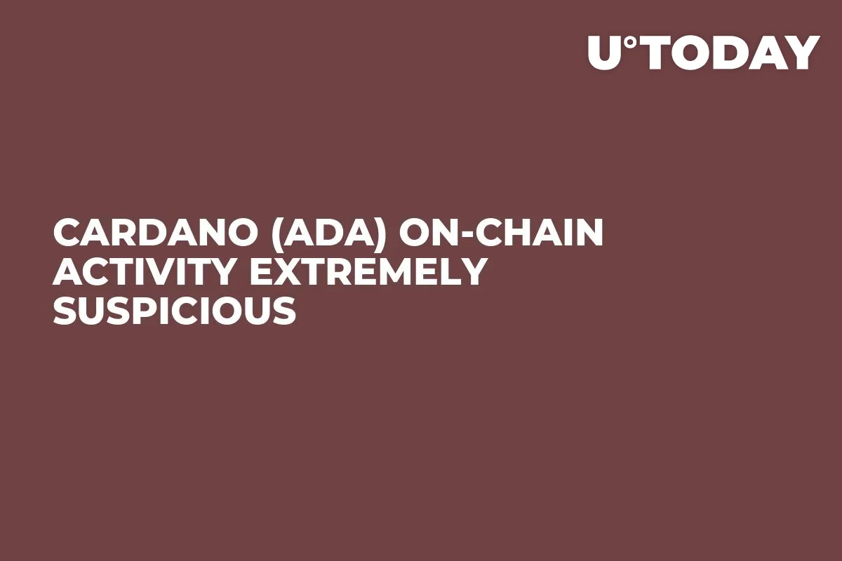 Cardano (ADA) On-Chain Activity Extremely Suspicious