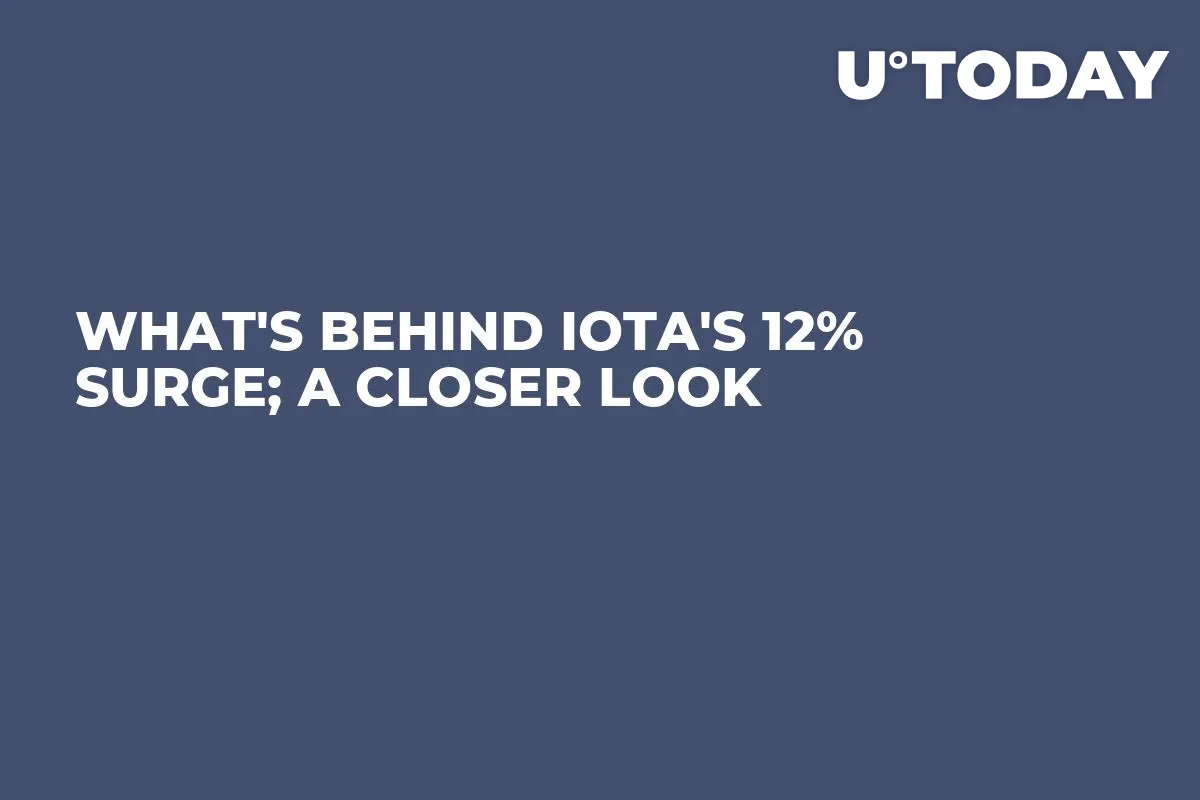 What's Behind IOTA's 12% Surge; A Closer Look