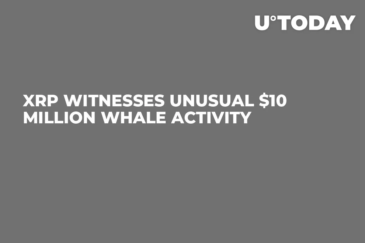 XRP Witnesses Unusual $10 Million Whale Activity