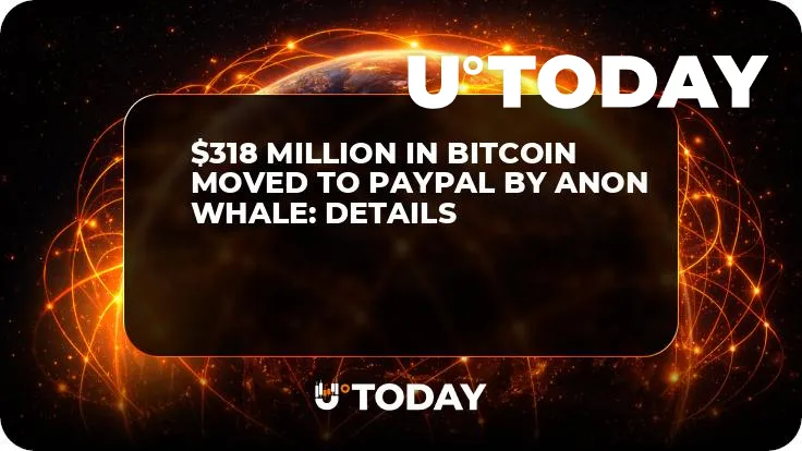 $318 Million in Bitcoin Moved to Paypal by Anon Whale: Details