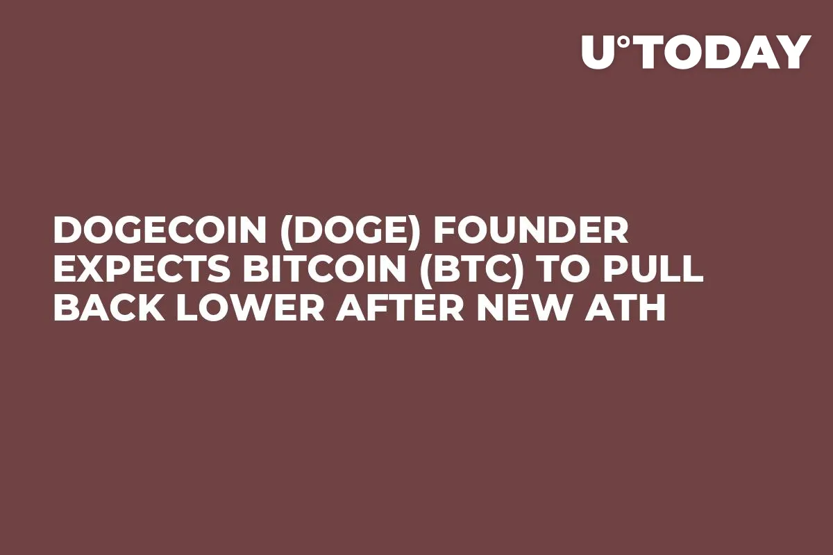Dogecoin (DOGE) Founder Expects Bitcoin (BTC) to Pull Back Lower After New ATH