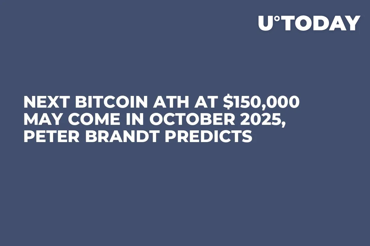 Next Bitcoin ATH at $150,000 May Come in October 2025, Peter Brandt Predicts 