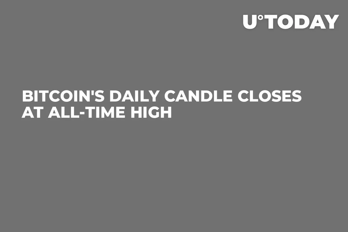 Bitcoin's Daily Candle Closes at All-Time High