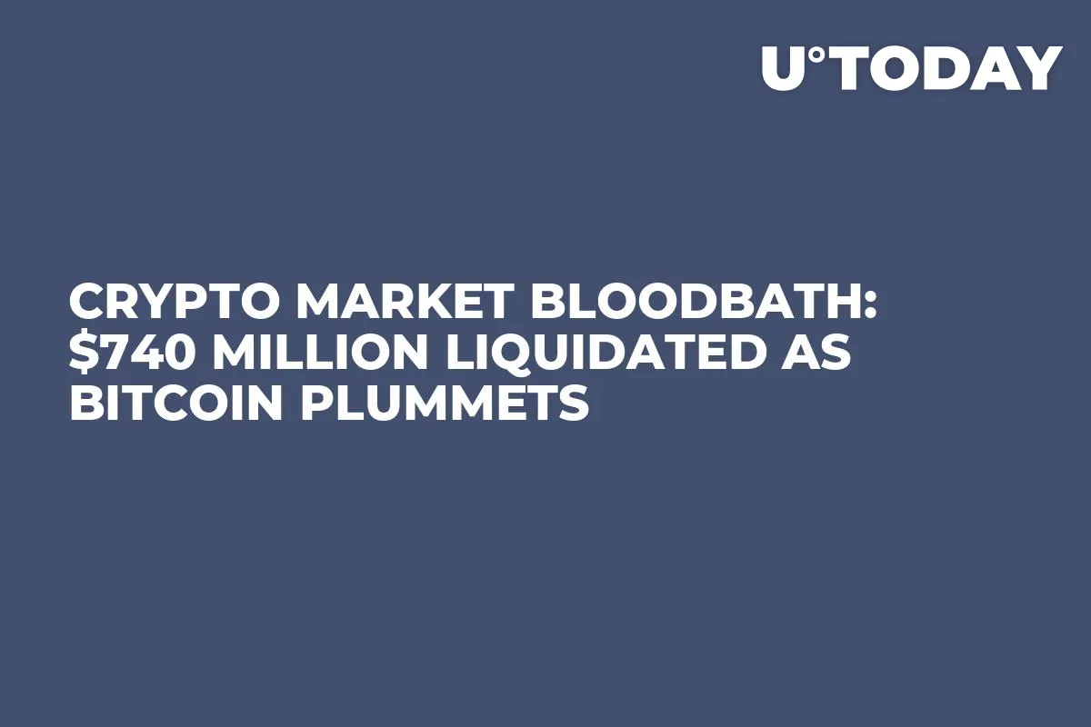 Crypto Market Bloodbath: $740 Million Liquidated as Bitcoin Plummets