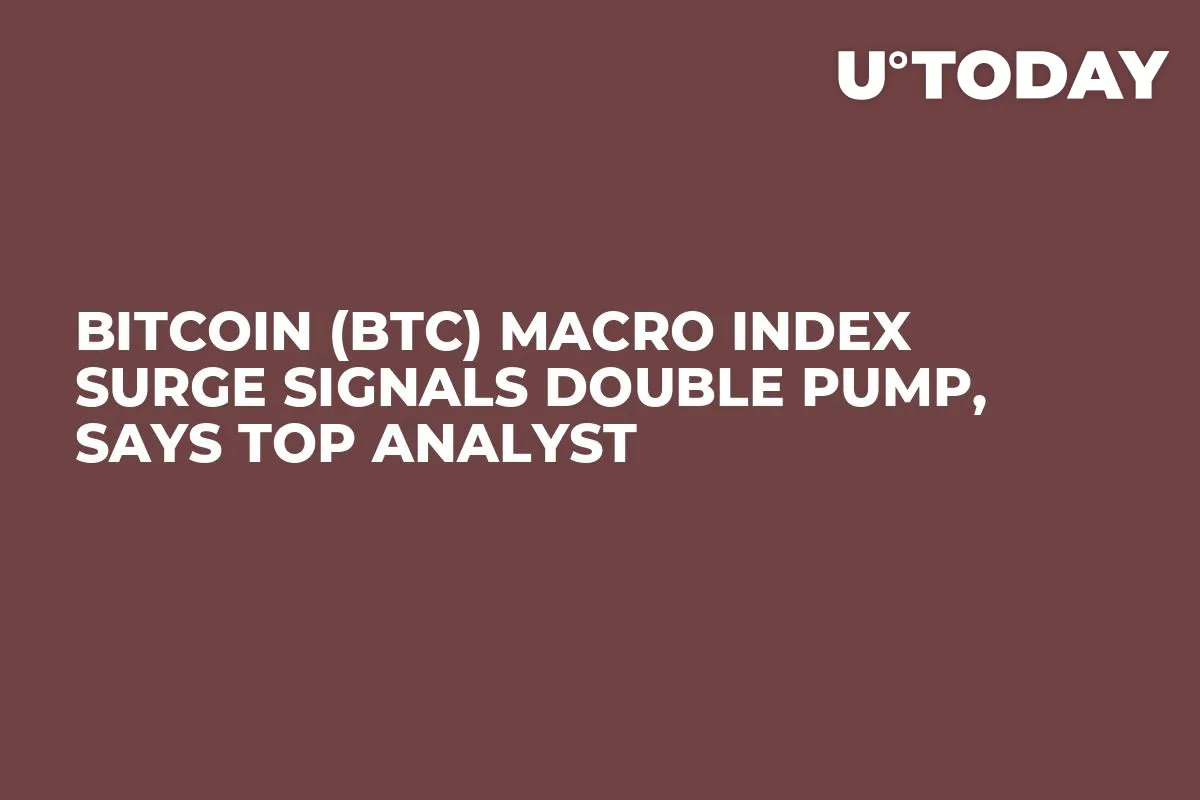 Bitcoin (BTC) Macro Index Surge Signals Double Pump, Says Top Analyst