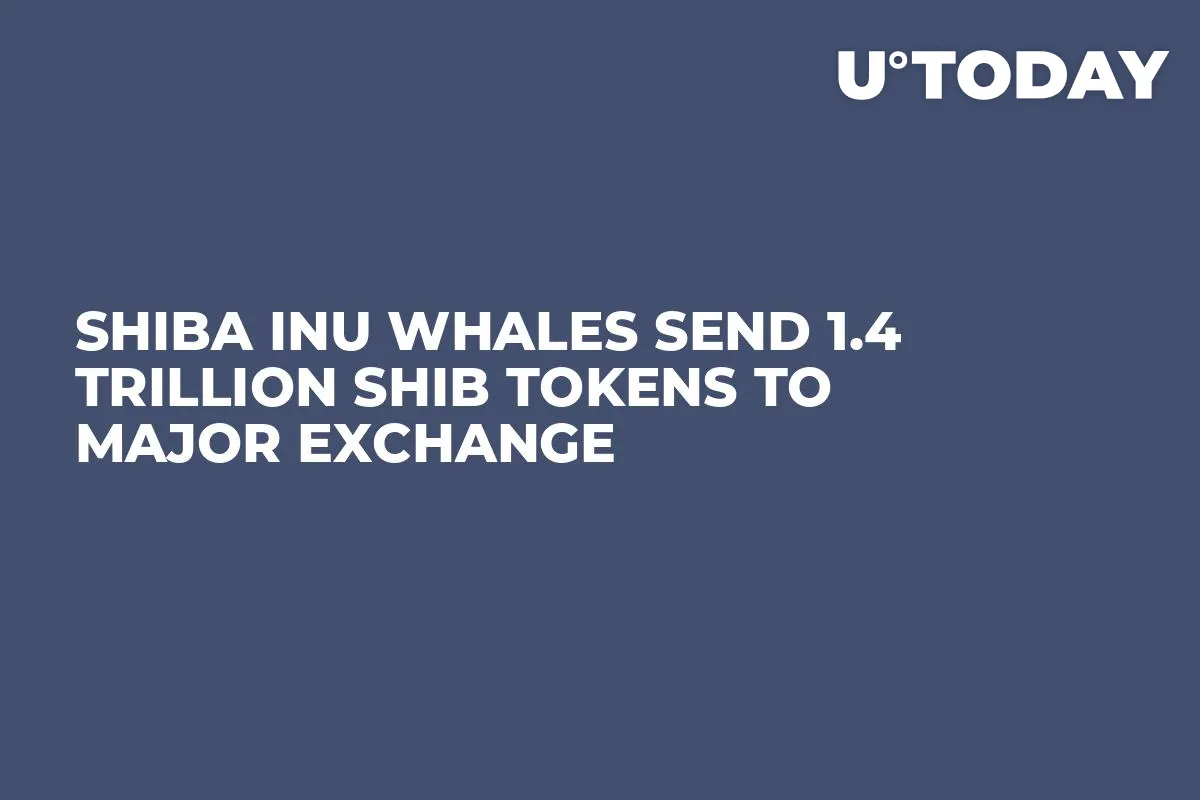 Shiba Inu Whales Send 1.4 Trillion SHIB Tokens to Major Exchange