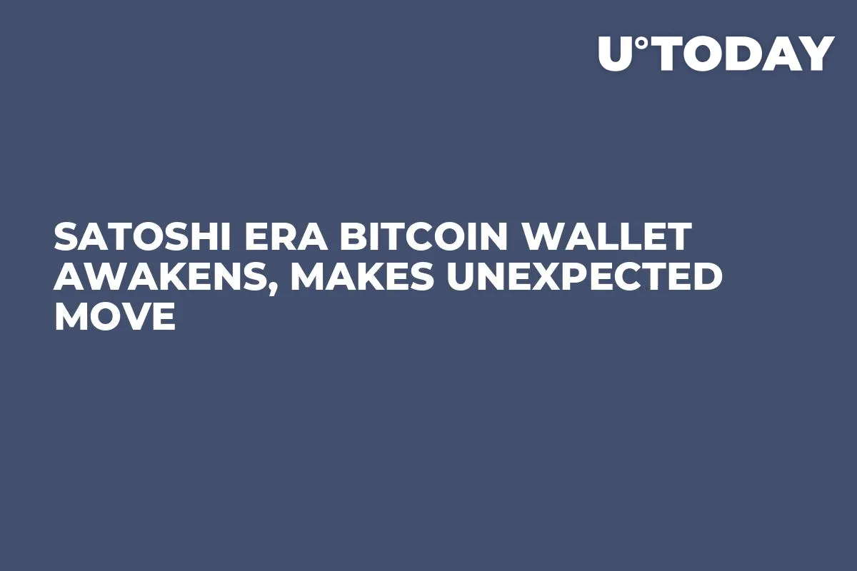 Satoshi Era Bitcoin Wallet Awakens, Makes Unexpected Move