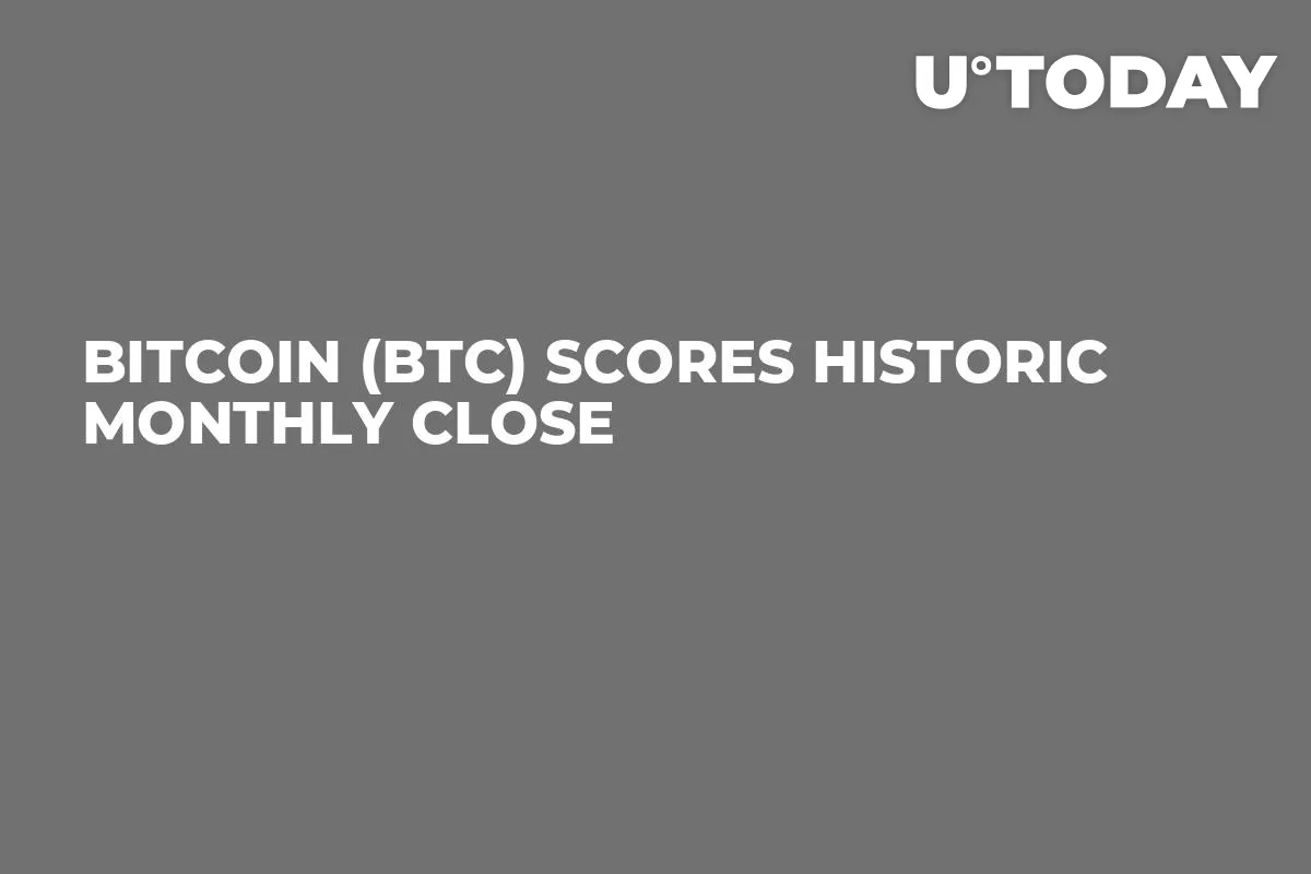 Bitcoin (BTC) Scores Historic Monthly Close