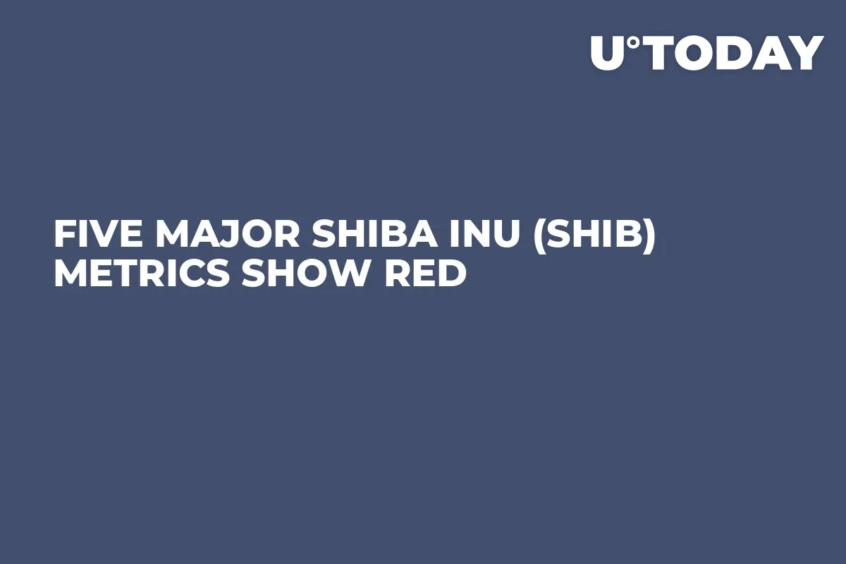 Five Major Shiba Inu (SHIB) Metrics Show Red