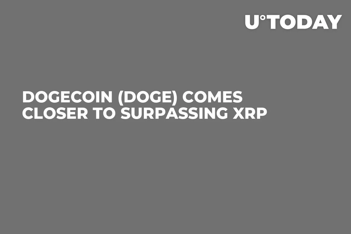 Dogecoin (DOGE) Comes Closer to Surpassing XRP