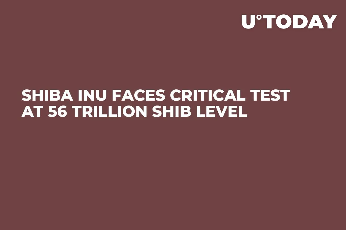 Shiba Inu Faces Critical Test at 56 Trillion SHIB Level