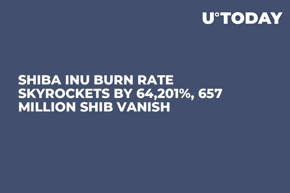Shiba Inu Burn Rate Skyrockets by 64,201%, 657 Million SHIB Vanish