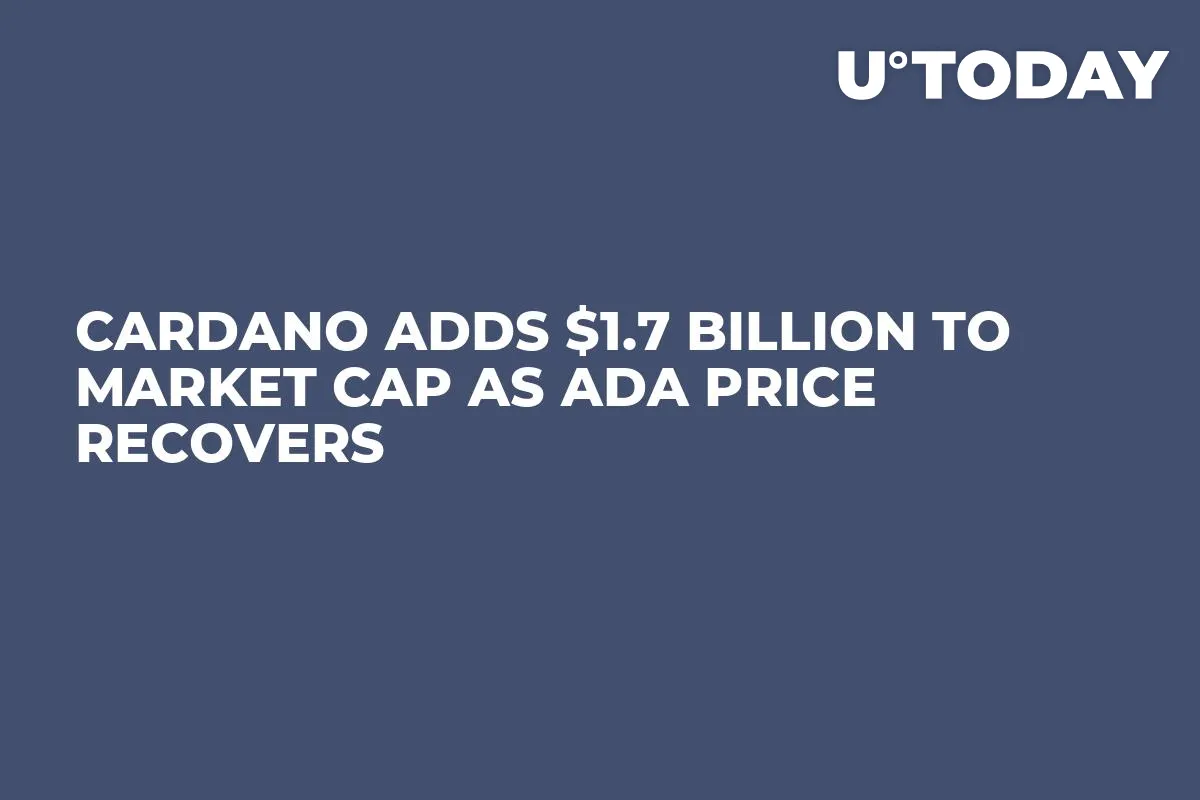 Cardano Adds $1.7 Billion to Market Cap as ADA Price Recovers