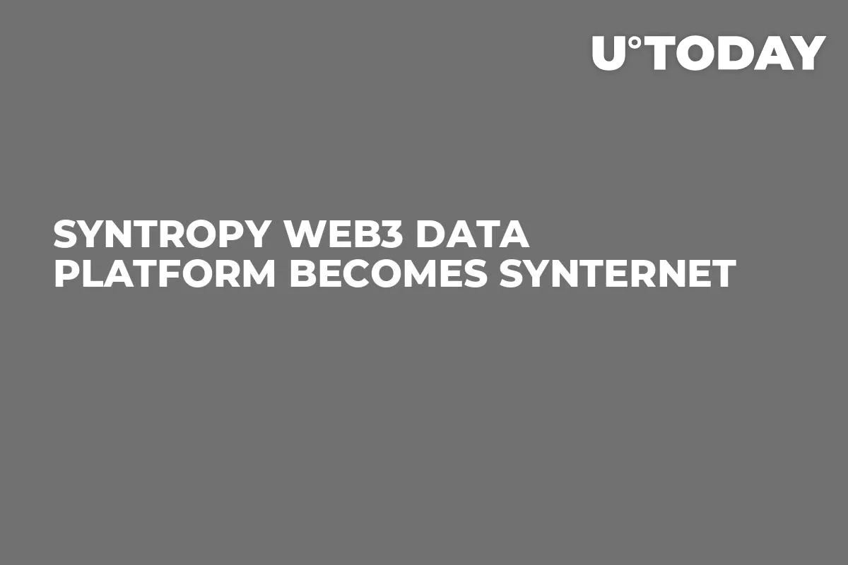 Syntropy Web3 Data Platform Becomes Synternet
