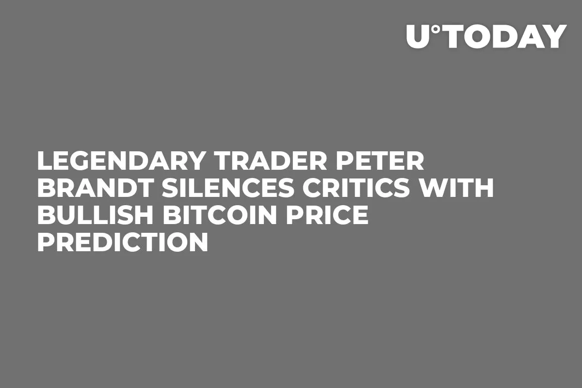 Legendary Trader Peter Brandt Silences Critics With Bullish Bitcoin Price Prediction