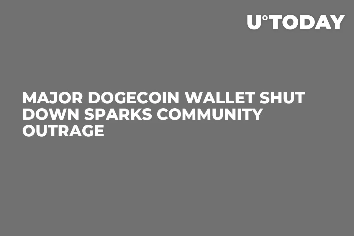 Major Dogecoin Wallet Shut Down Sparks Community Outrage