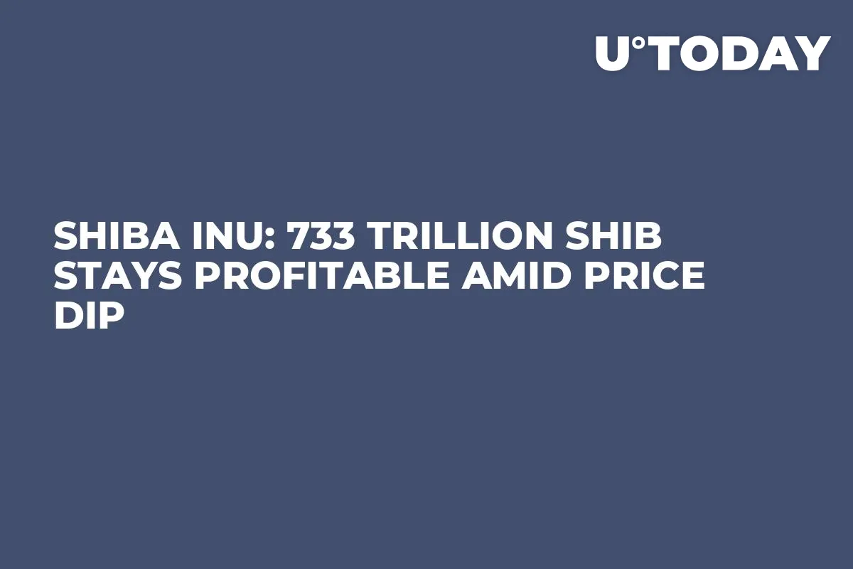 Shiba Inu: 733 Trillion SHIB Stays Profitable Amid Price Dip