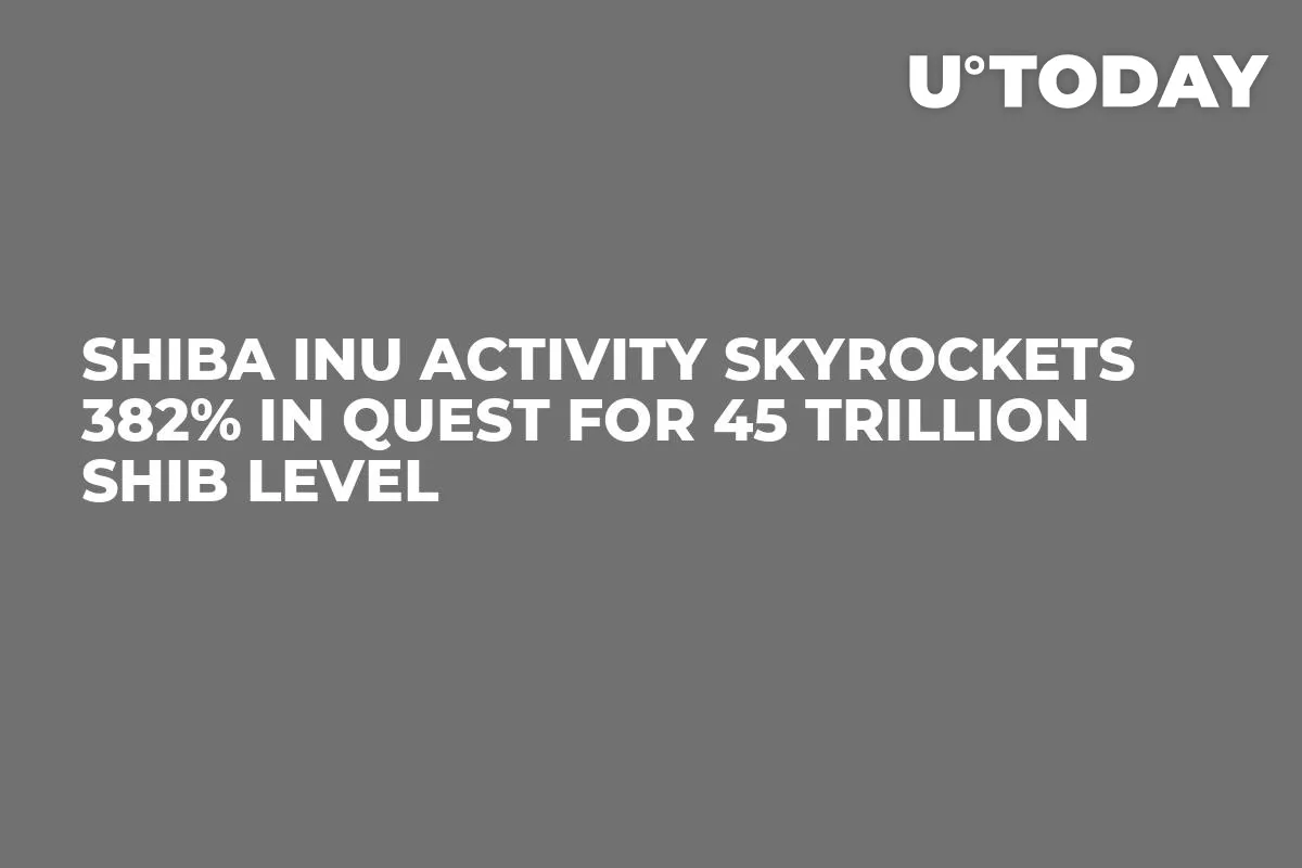 Shiba Inu Activity Skyrockets 382% in Quest for 45 Trillion SHIB Level