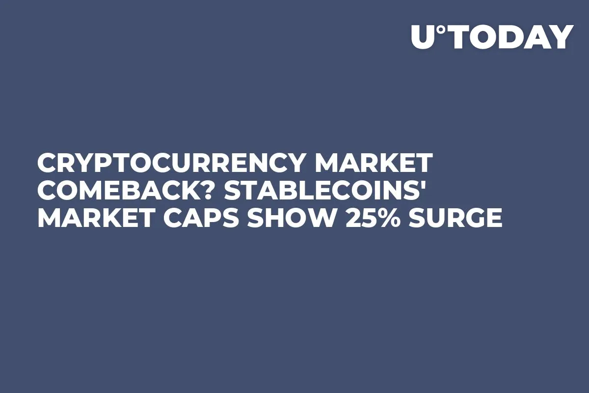 Cryptocurrency Market Comeback? Stablecoins' Market Caps Show 25% Surge